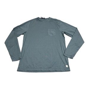 Vuori Tradewind Long Sleeve Performance Tee Men’s L blue-ish gray